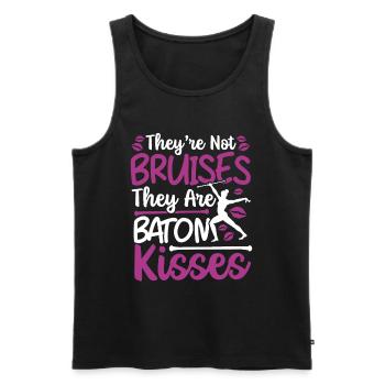 Baton Twirling Baton Twirler Gift - Men's Premium Organic Tank Top - black - Front - AI Model Male 178 light (178cm)