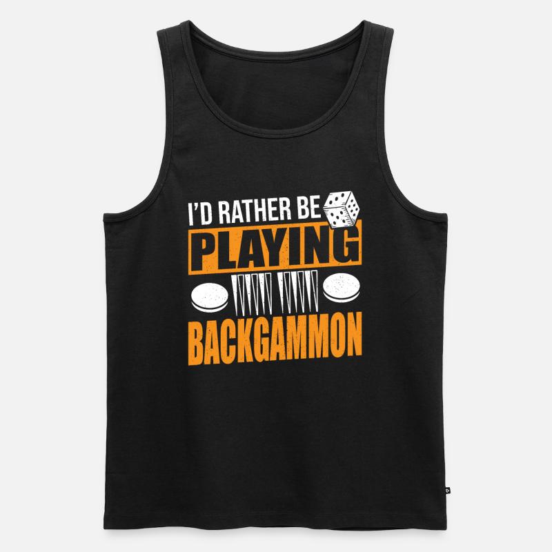 Backgammon - Débardeur bio Premium Homme - noir