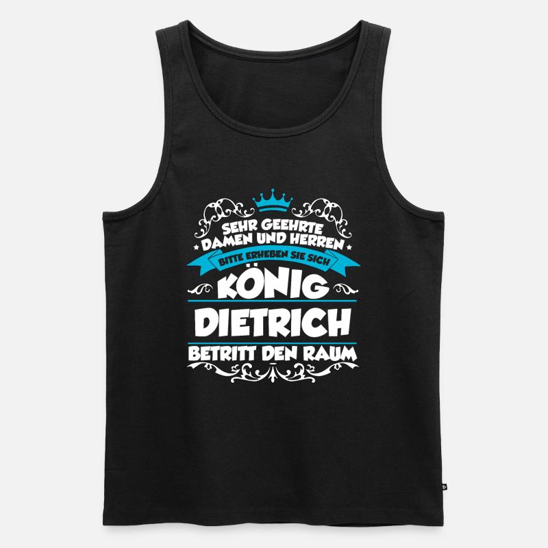 Dietrich Name Design - Männer Premium Bio Tank Top - Schwarz