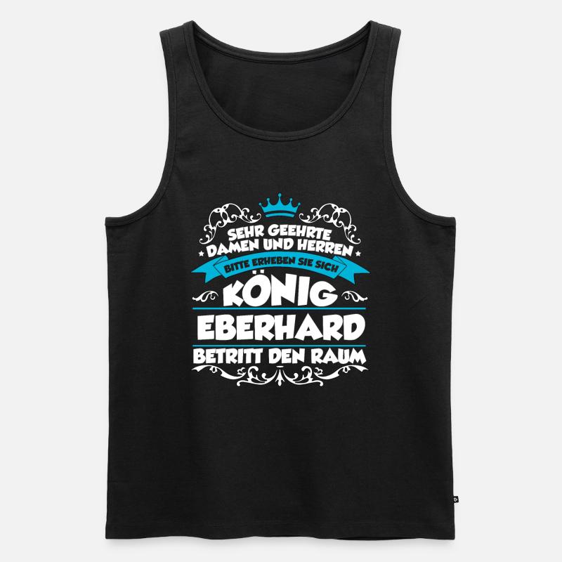 Eberhard Name Design - Männer Premium Bio Tank Top - Schwarz