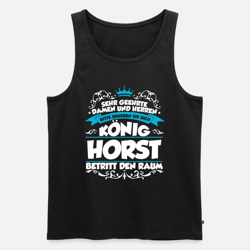 Horst Name Design - Männer Premium Bio Tank Top - Schwarz