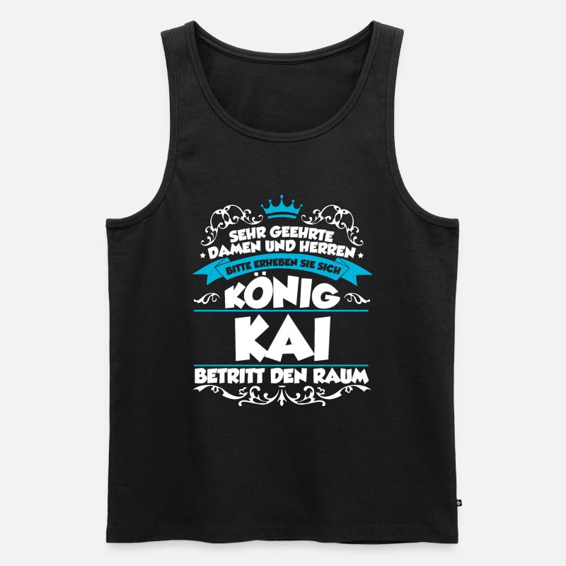 Kai Name Design - Männer Premium Bio Tank Top - Schwarz