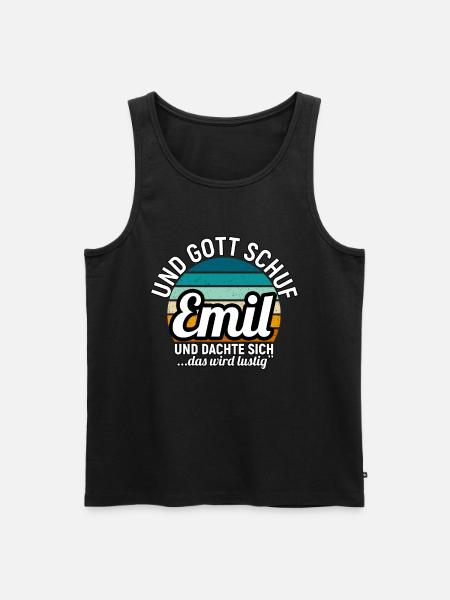 Erhard - Männer Premium Bio Tank Top - Schwarz