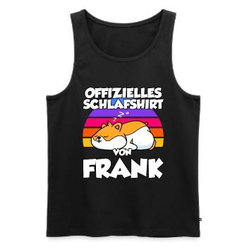 Offizielles Schlafshirt Von Frank - Männer Premium Bio Tank Top - Schwarz - Vorne - Michal (187cm)