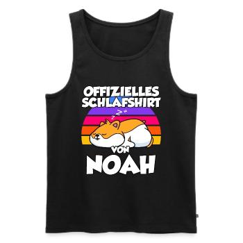 Offizielles Schlafshirt Von Noah - Männer Premium Bio Tank Top - Schwarz - Vorne - Michal (187cm)