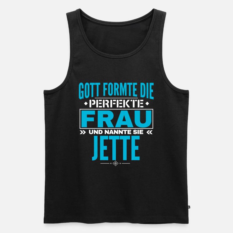 Conception du nom de Jette - Débardeur bio Premium Homme - noir