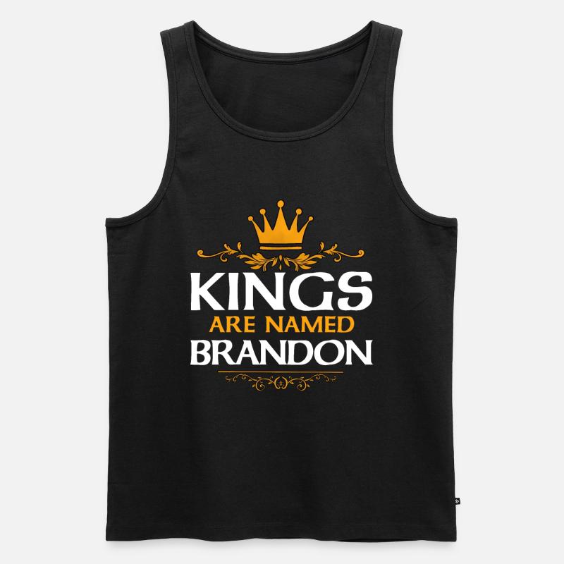 Brandon - Männer Premium Bio Tank Top - Schwarz