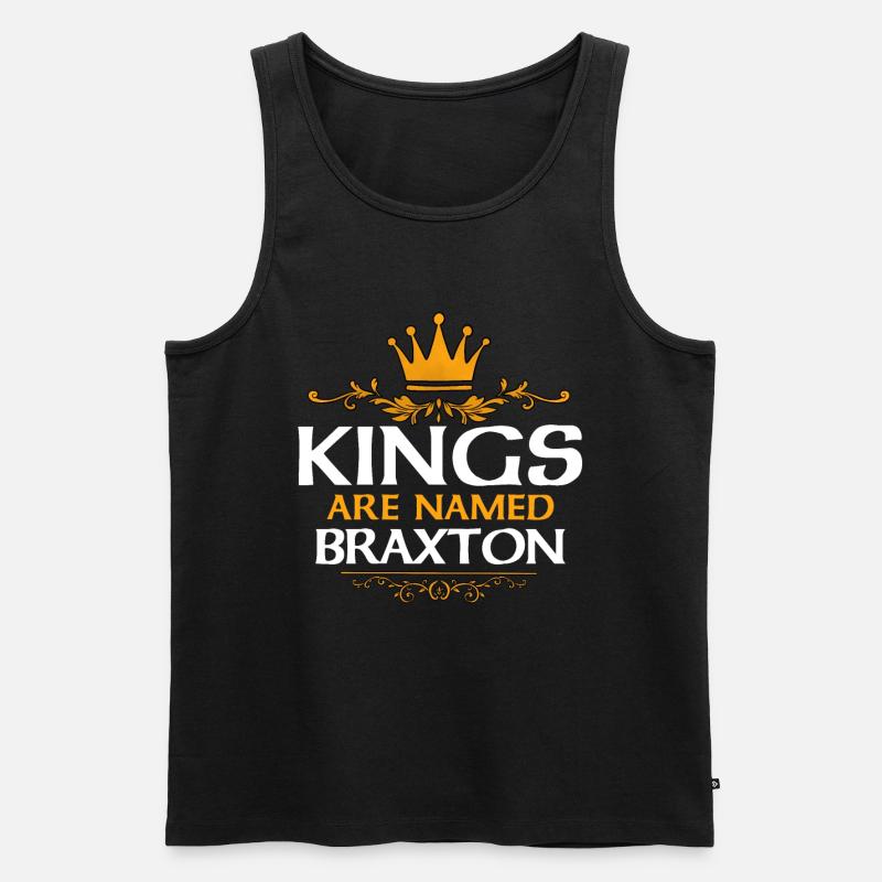 Braxton - Männer Premium Bio Tank Top - Schwarz