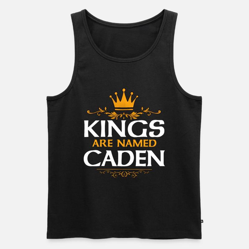 Caden - Männer Premium Bio Tank Top - Schwarz