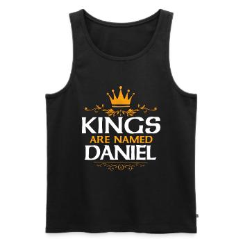 Daniel - Männer Premium Bio Tank Top - Schwarz - Vorne - AI Model Male 178 light (178cm)