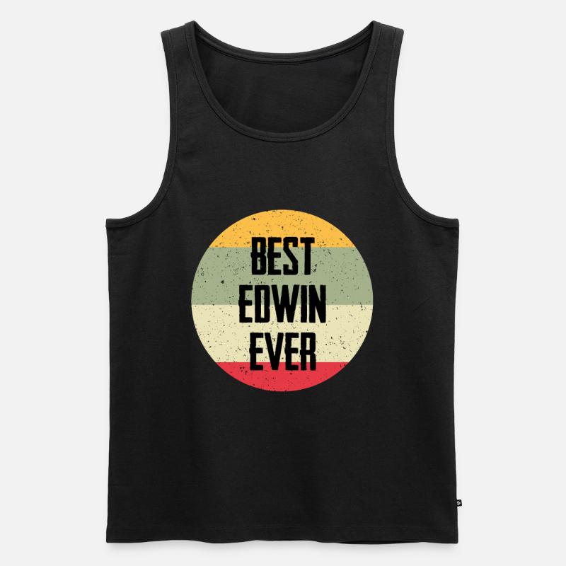 Best Edwin Ever - Männer Premium Bio Tank Top - Schwarz
