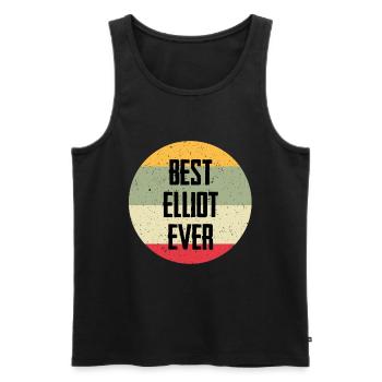 Le meilleur Elliot de tous les temps - Débardeur bio Premium Homme - noir - Devant - Michal (187cm)