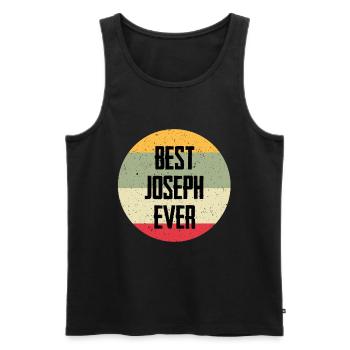 Best Joseph Ever - Männer Premium Bio Tank Top - Schwarz - Vorne - AI Model Male 178 light (178cm)