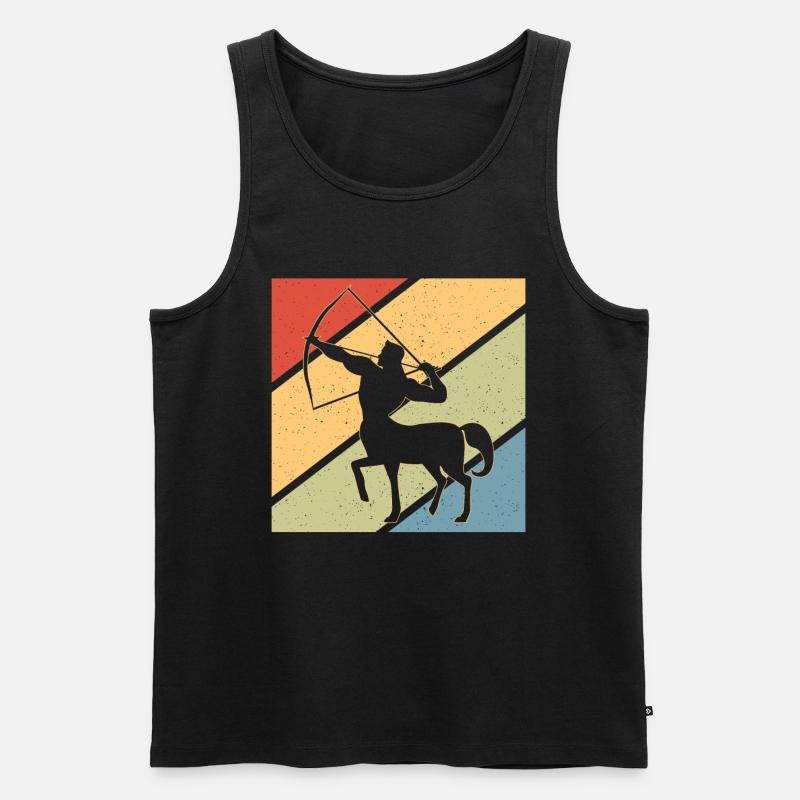 Phönix Zentaur Geschenk - Männer Premium Bio Tank Top - Schwarz