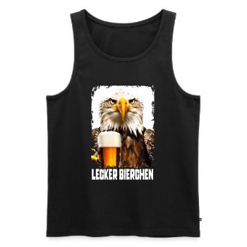 Délicieuse bière Adler - Débardeur bio Premium Homme - noir - Devant - Michal (187cm)