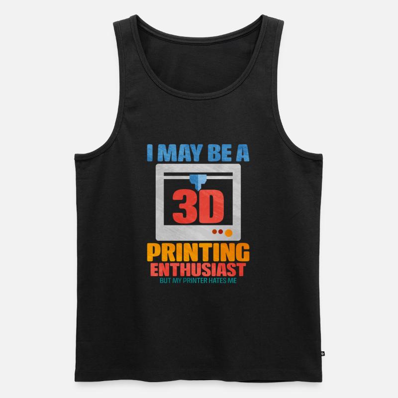 3d printing - Männer Premium Bio Tank Top - Schwarz