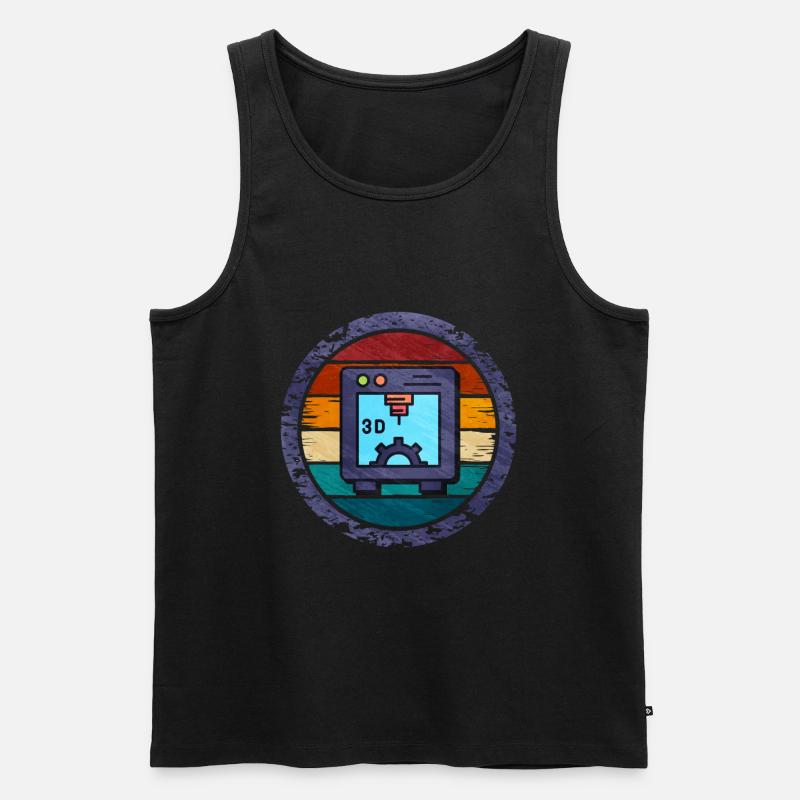 3d printing - Männer Premium Bio Tank Top - Schwarz