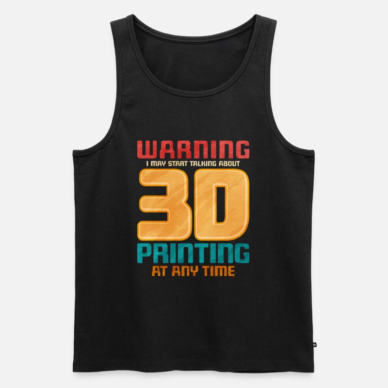 3d printing - Männer Premium Bio Tank Top - Schwarz
