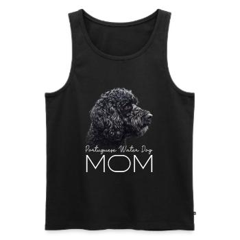Portuguese Water Dog Mama - Men's Premium Organic Tank Top - black - Front - Michal (187cm)