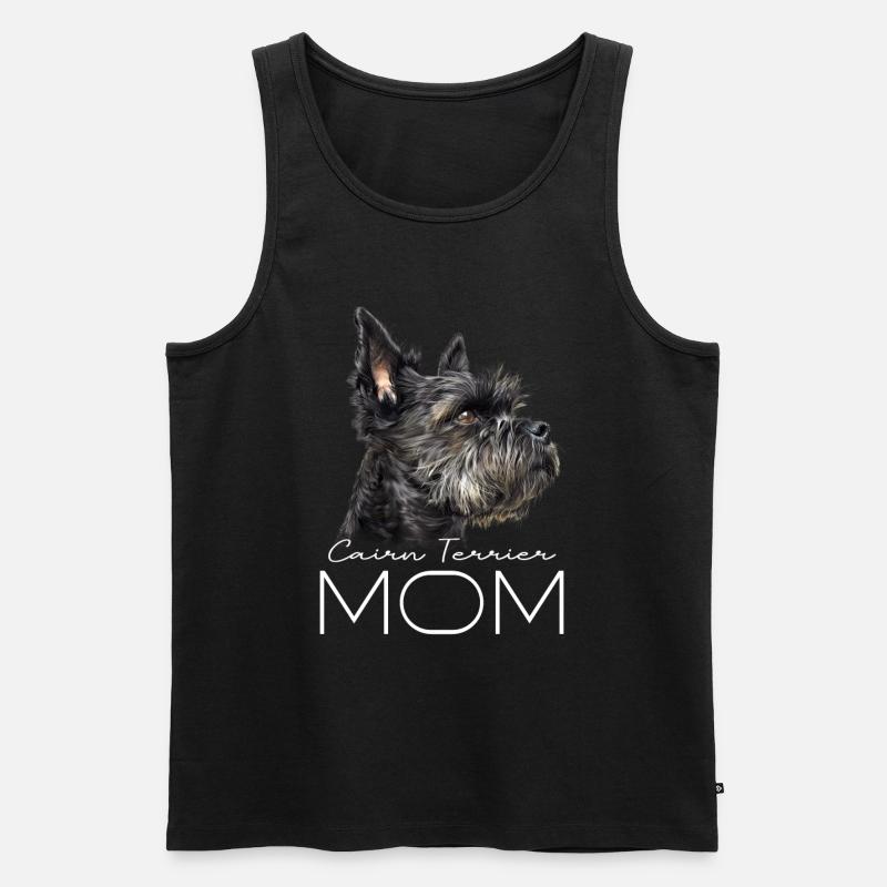 Cairn Terrier Mama - Männer Premium Bio Tank Top - Schwarz