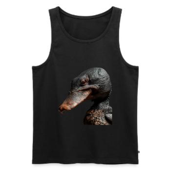 Schnabeltier - Männer Premium Bio Tank Top - Schwarz - Vorne - AI Model Male 178 light (178cm)