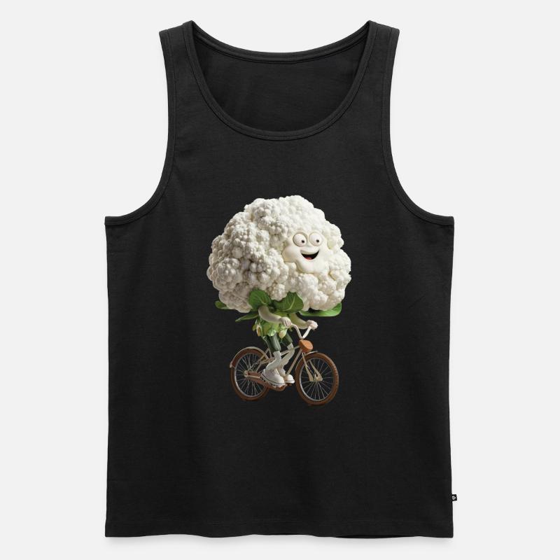 Blumenkohl - Männer Premium Bio Tank Top - Schwarz