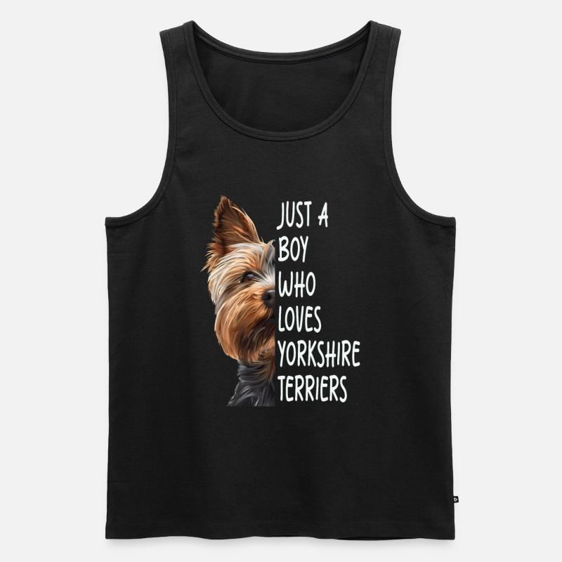 Yorkshire-Terrier - Männer Premium Bio Tank Top - Schwarz