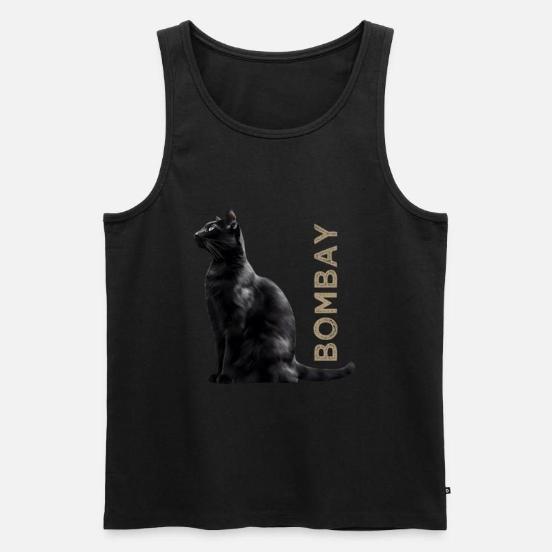 Bombay - Männer Premium Bio Tank Top - Schwarz