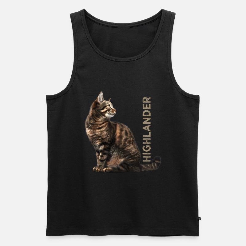Highlander - Männer Premium Bio Tank Top - Schwarz