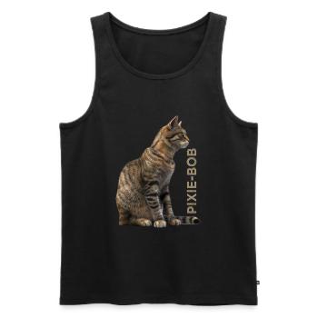 Pixie bob - Men's Premium Organic Tank Top - black - Front - AI Model Male 178 light (178cm)