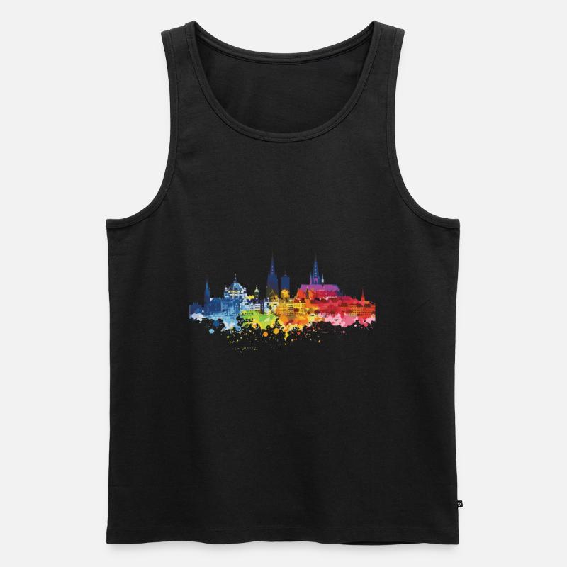 Mühlheim am Main - Männer Premium Bio Tank Top - Schwarz