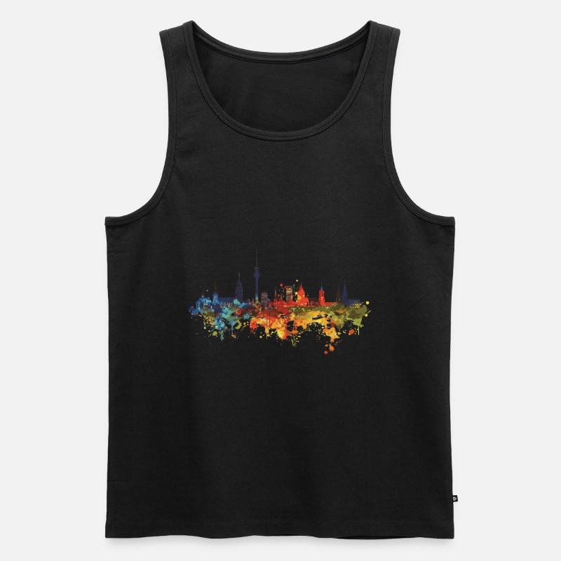 Solingen - Männer Premium Bio Tank Top - Schwarz