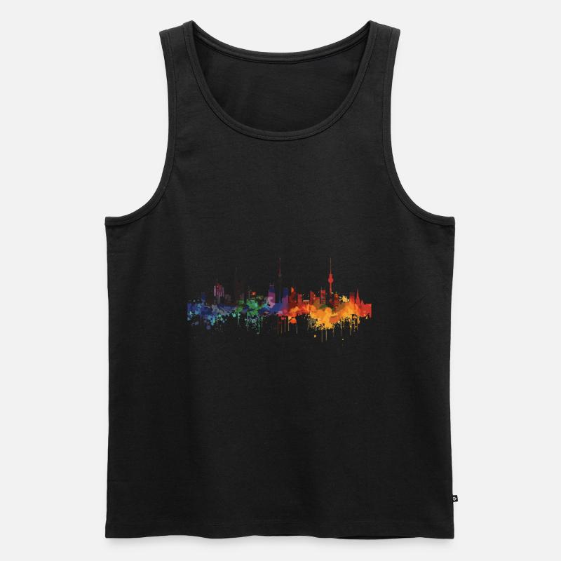 Suhl - Männer Premium Bio Tank Top - Schwarz