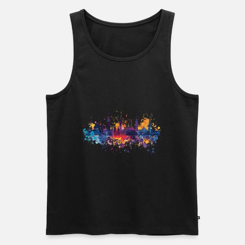 Chemnitz - Männer Premium Bio Tank Top - Schwarz