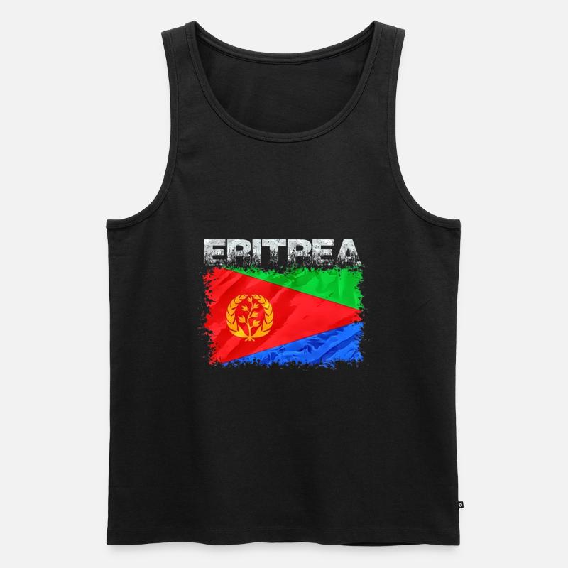 Eritrea - Männer Premium Bio Tank Top - Schwarz