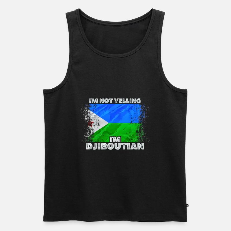Dschibuti - Männer Premium Bio Tank Top - Schwarz