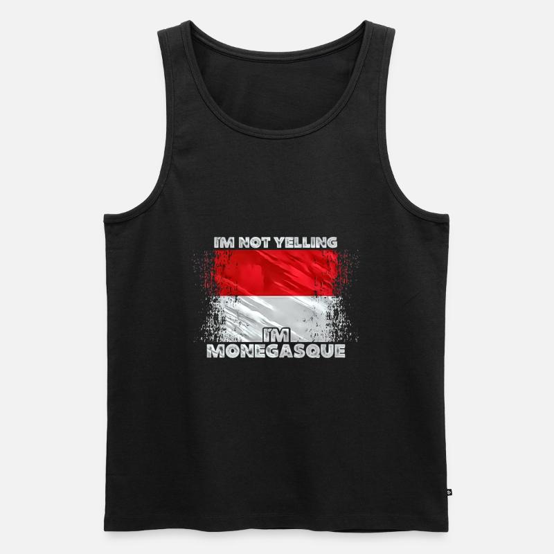 Monaco - Männer Premium Bio Tank Top - Schwarz
