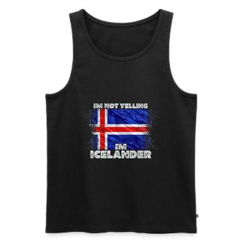 Island - Männer Premium Bio Tank Top - Schwarz - Vorne - Michal (187cm)