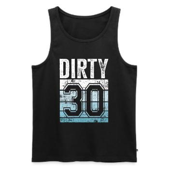 30th birthday 30 years old Sporty 30 - Men's Premium Organic Tank Top - black - Front - Michal (187cm)