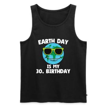 Earth Day Is My 30. Birthday - 30. Geburtstag 1994 - Männer Premium Bio Tank Top - Schwarz - Vorne - Michal (187cm)