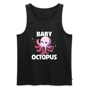 Baby Octopus - Men's Premium Organic Tank Top - black - Front - AI Model Male 178 light (178cm)