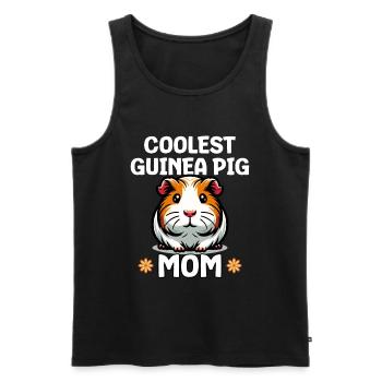 Coolest Guinea Pig Mom - Men's Premium Organic Tank Top - black - Front - Michal (187cm)