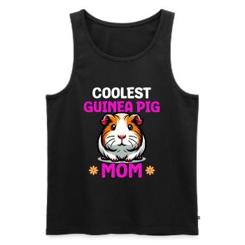 Coolest Guinea Pig Mom - Men's Premium Organic Tank Top - black - Front - Michal (187cm)