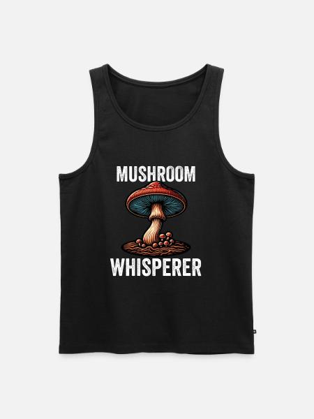 Mushroom Whisperer - Men's Premium Organic Tank Top - black