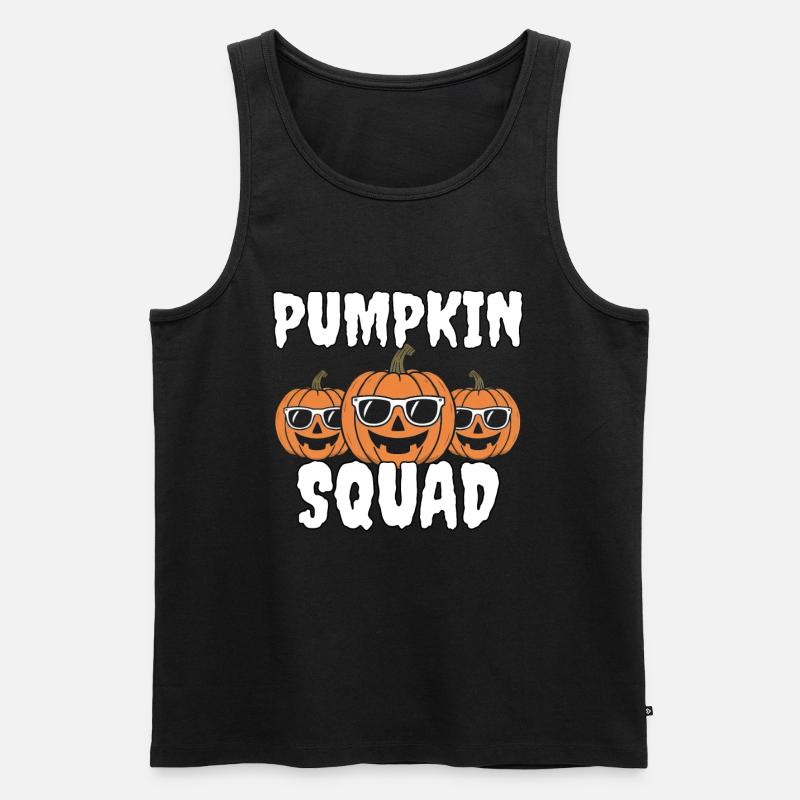 Pumpkin Squad - Männer Premium Bio Tank Top - Schwarz