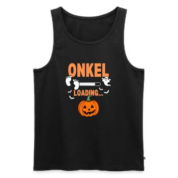 Onkel Loading Halloween - Männer Premium Bio Tank Top - Schwarz - Vorne - AI Model Male 178 light (178cm)
