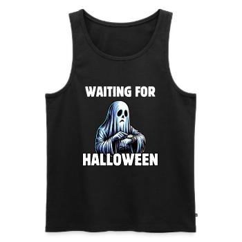 En attendant Halloween - Débardeur bio Premium Homme - noir - Devant - Michal (187cm)