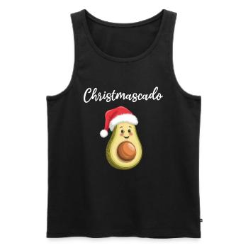 Christmascado - Funny Avocado - Men's Premium Organic Tank Top - black - Front - Michal (187cm)