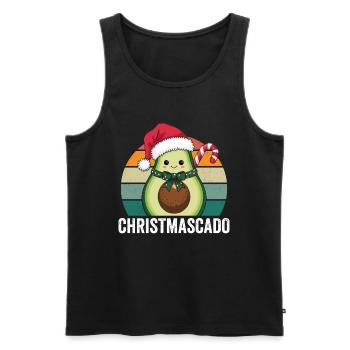 Christmascado - Vintage Sunset - Men's Premium Organic Tank Top - black - Front - Michal (187cm)