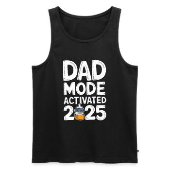 Mode papa activé 2025 - Débardeur bio Premium Homme - noir - Devant - Michal (187cm)